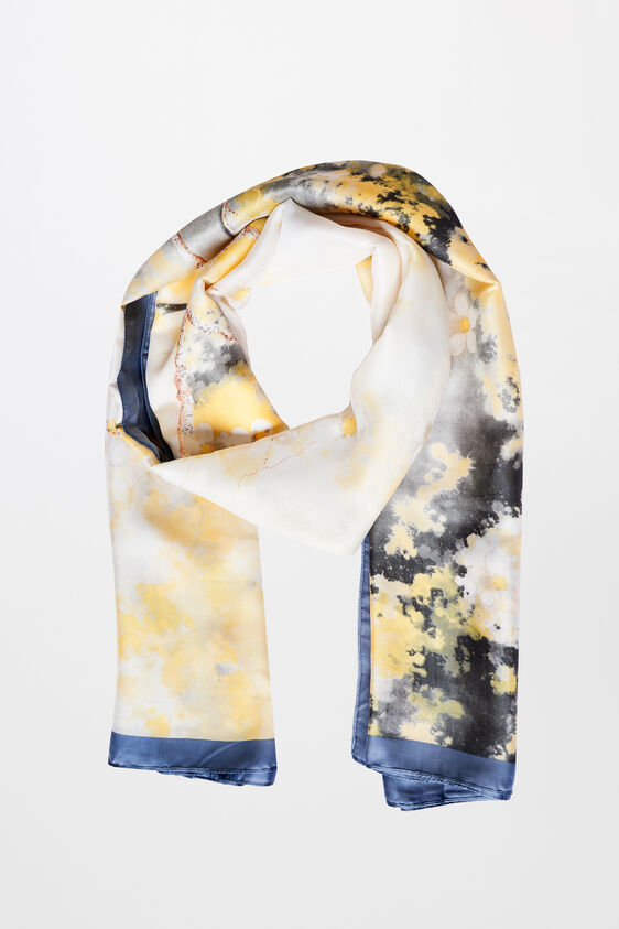 Yellow Satin Scarf, , image 1